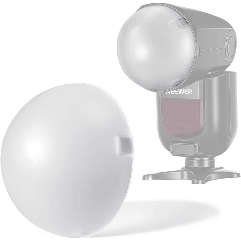 NEEWER M12 Magnetic Dome Diffuser for Round Head Speedlite Flash ตัวกระจายแสงแบบโดม For Neewer Z2Pro