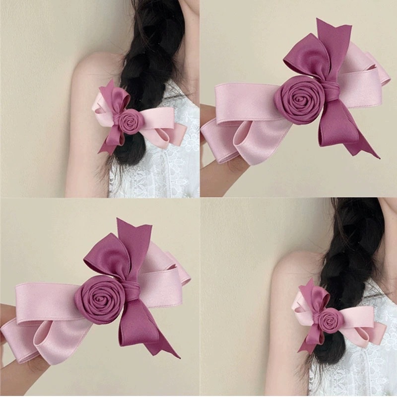 โบว์ติดผม ขนาดโบว์ 13 CM กิ๊บสปริงด้านหลังยาว 8 CM สีชมพูราสเบอร์รี่ สวยหวาน น่ารักมากๆ