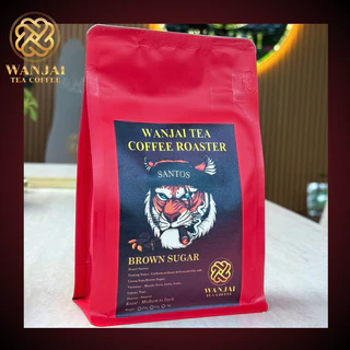 เมล็ดกาแฟคั่ว Brazil Santos คั่วระดับกลางเข้ม ดาร์กช็อค,ถั่ว,บราวชูก้า WHANJAI TEA COFFEE ROASTER