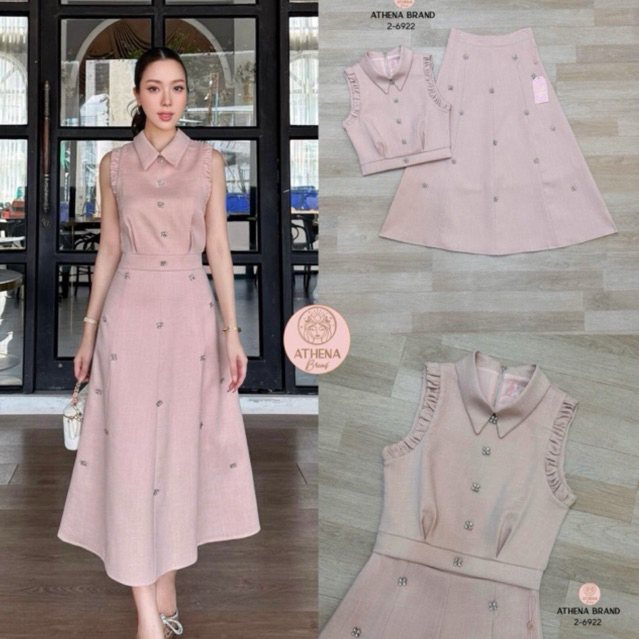 Athena Set เสื้อกับกระโปรง ชุดสวย