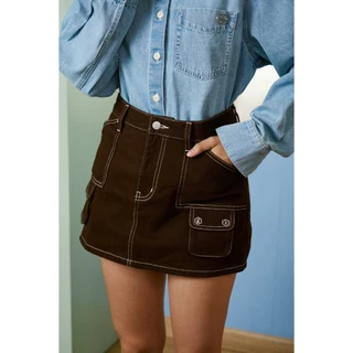 (พร้อมส่ง) POTTER JEAN SKORT (ดูสะโพกเป็นหลัก)