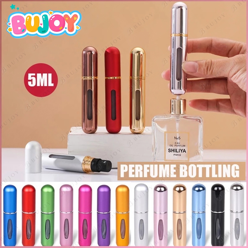 พร้อมส่งในไทยถูกสุดๆ ขวดเเบ่งน้ำหอมพกพา 5ml ปั้มเติมก้นขวด พกพาสะดวก รีฟิวง่ายสำหรับเดินทาง ใส่น้ำหอม เครื่องสำอางค์เหลว