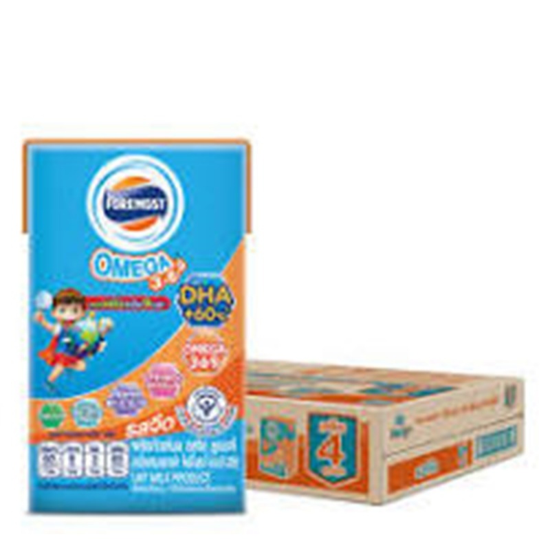 Foremost โอเมก้า นม UHT รสจืด 110 มล. x 48