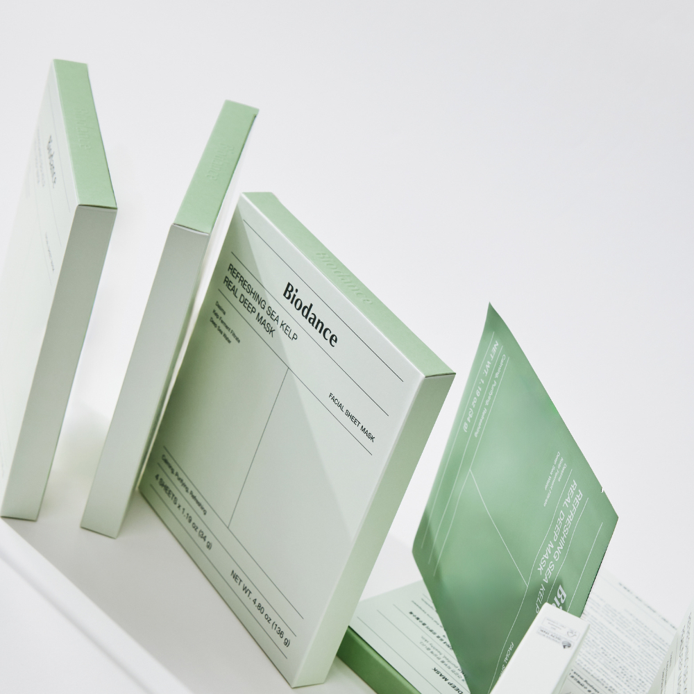 BIODANCE Refreshing Sea Kelp Real Deep Mask (34g*3ea) ราคา ถูกที่สุด ดีลบีเคเค แกลเลอรีภาพที่ 9
