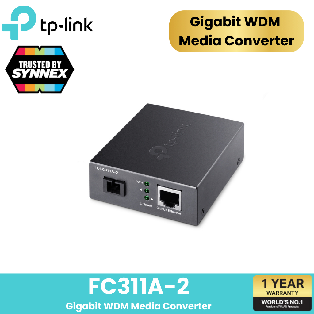 TP-Link ⚡️อุปกรณ์แปลงสัญญาณใยแก้วนำแสง MC211CS-2 + MC212CS-2  Omada Gigabit WDM Media Converter