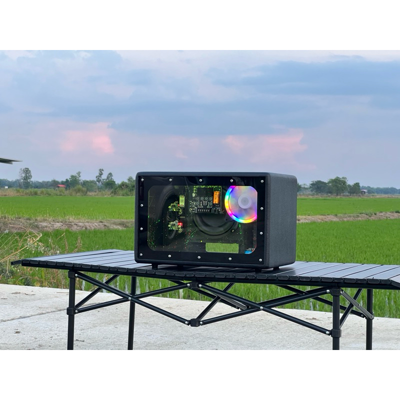 ลำโพงบลูทูธ แบนพาส 6.5 นิ้ว ว้อยคู่ 200 วัตต์ เลือกสีได้ เสียงดี แบตอึด เบสแน่น