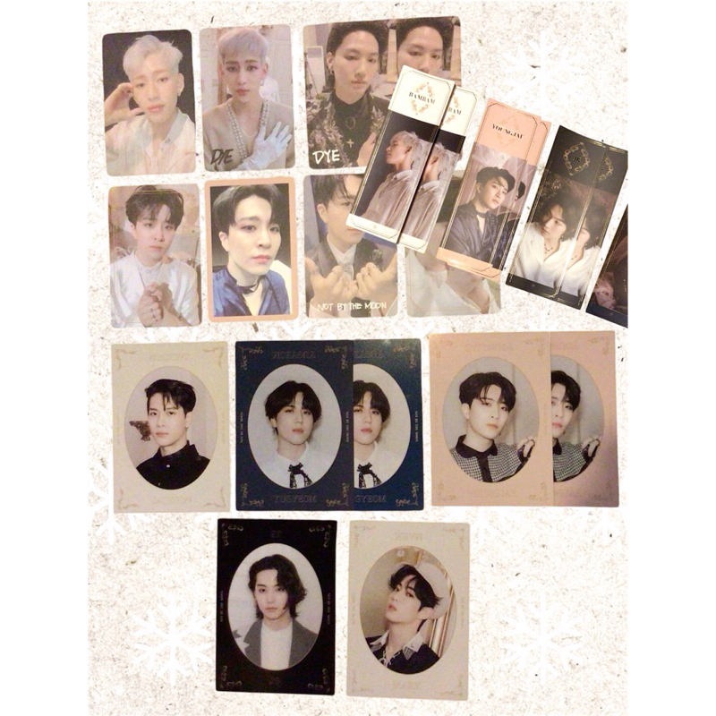 การ์ด album DYE Got7 🍋‍🟩 การ์ด การ์ดกระจก ที่คั่น