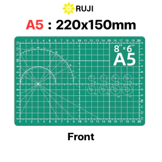 RUJI แผ่นรองตัด ขนาด A3 / A4 / A5 แผ่นยางรองตัด คุณภาพ ได้มาตรฐาน ทนทาน รองตัดกระดาษ แผ่นรองตัด Cutting Mat
