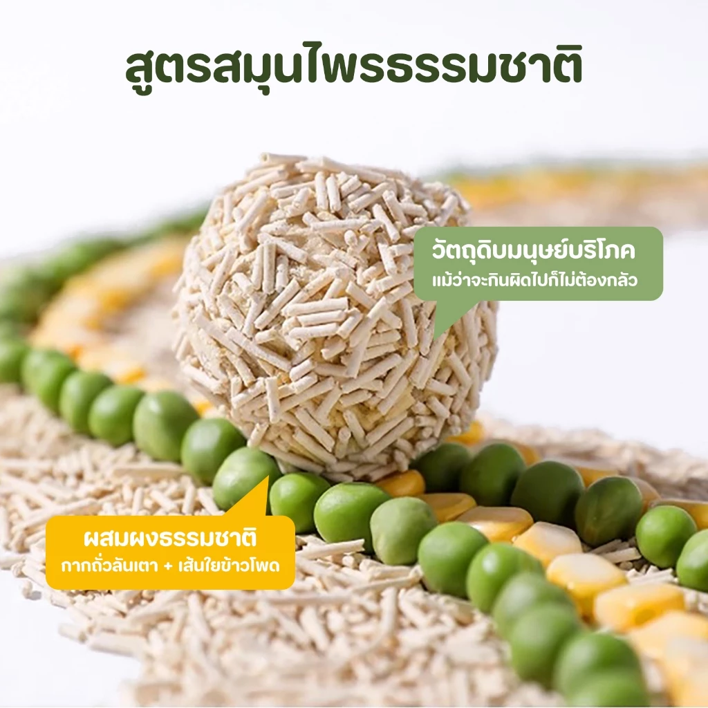 【PETStar1】ทรายแมวเต้าหู้ 6L ลิตร.ทรายเต้าหู้ ผลิตจากกากถั่วเหลืองธรรมชาติทราย ละบายกลิ่นได้ดี มีให้เลือก7กลิ่น thumbnail 6