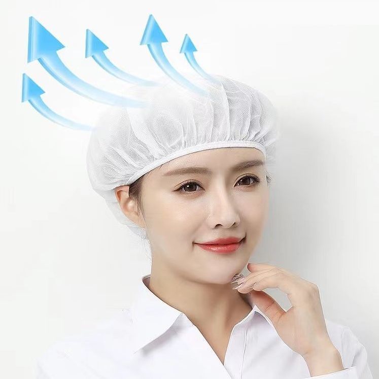 หมวกคลุมผมตาข่าย ซักได้ สำหรับทำอาหาร ร้านอาหาร โรงงาน ทำงานห้องปฏิบัติการ - รูปที่ 6