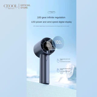 CEOOL พัดลมมือถือ ปรับระดับได้ 100 ระดับ พัดลมพกพา ชาร์จใหม่ได้