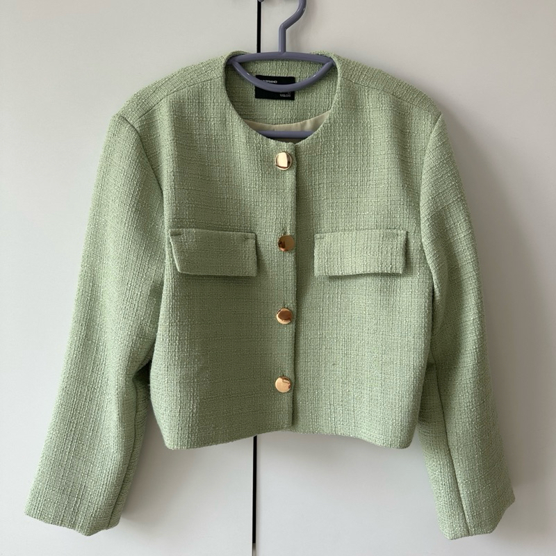 ส่งต่อ Milan tweed jacket สี matcha from BNK brand