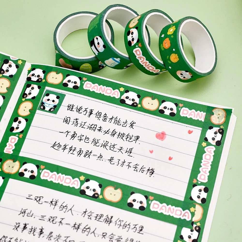 chuanchuan เทปตกแต่ง ลายแพนด้า สำหรับ DIY thumbnail 6