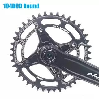 ใบจานจักรยาน ใบจานหน้าจักรยาน ใบจานเดี่ยวเสือภูเขา DECKAS BCD104 Chainring Aluminum Alloy 7075