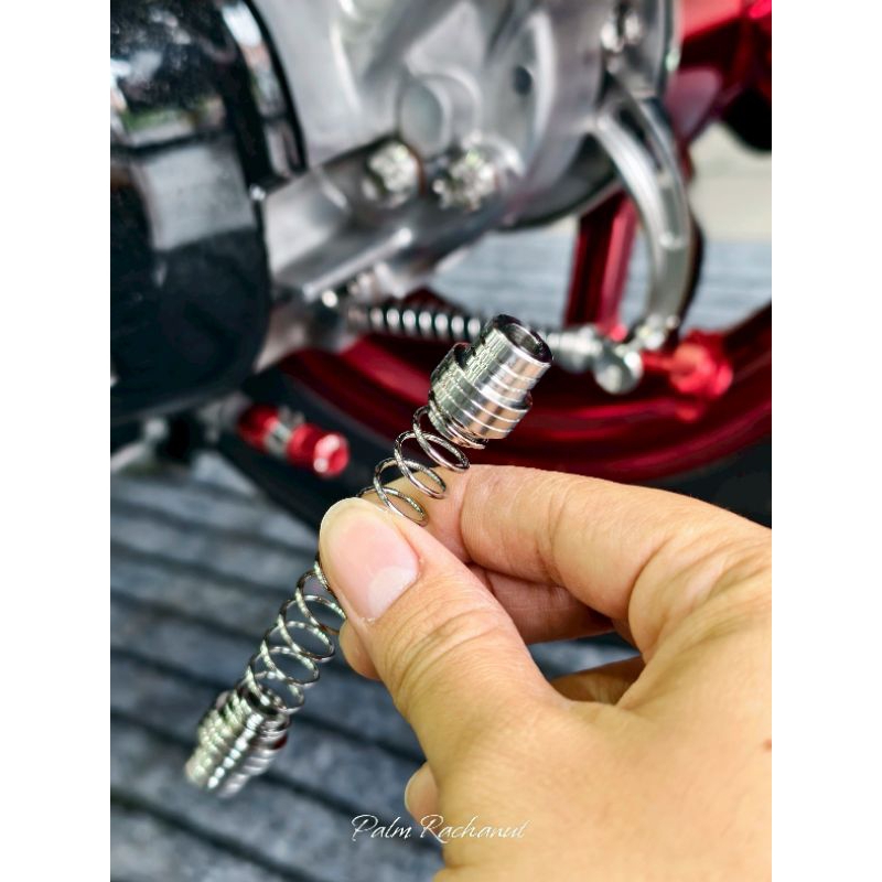 สปริงเบรค giorno /Lead/Pcx /wave.clickสปริงเบรคหลังสแตนเลสแท้(ราคาต่อ 1 อัน)