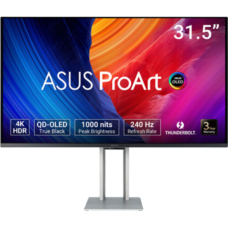 ASUS ProArt OLED PA32UCDM - 32" 4K UHD Professional Monitor, 240Hz,10-bit Auto Calibration, HDR-10, HLG, Dolby Vision