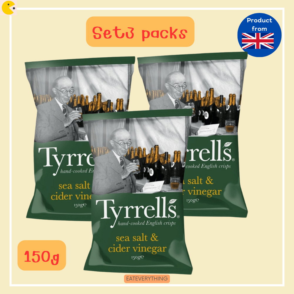 tyrrells sea salt & cider vinegar 150g (3 Pack)