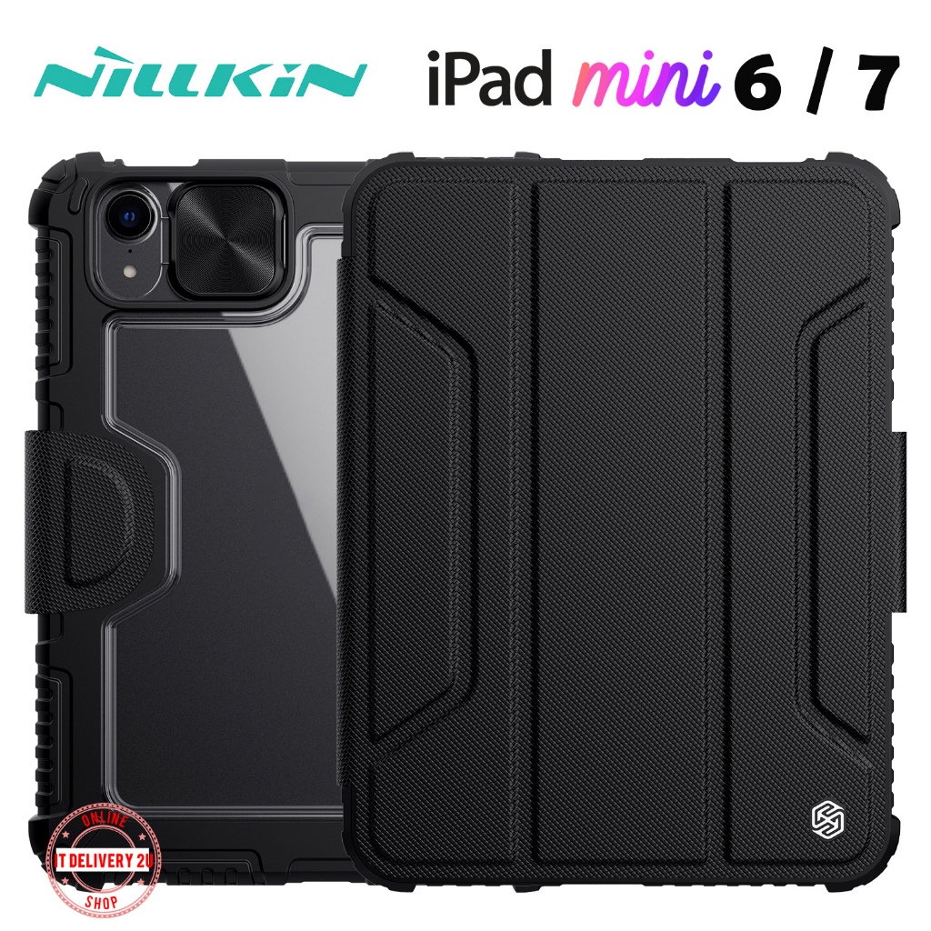 NILLKIN เคสไอแพดมินิ iPad Mini 6 / Mini 7 เคสกันกระแทกไอแพด iPad Mini7 / Mini6 Flip cover case