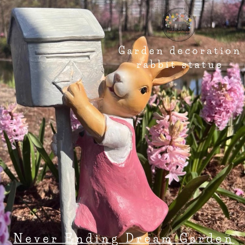 Garden decoration rabbit statue รูปปั้นกระต่ายตกแต่งสวน