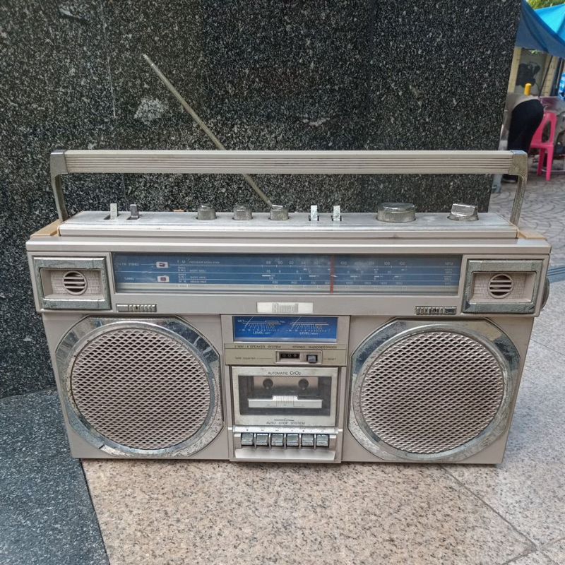 มือสอง Amcol วิทยุเล่นเทปคาสเซ็ท AM FM made in japan อาการ Fm,amยังได้ แต่เทปน่าจะสายพานขาด ลองกดpla