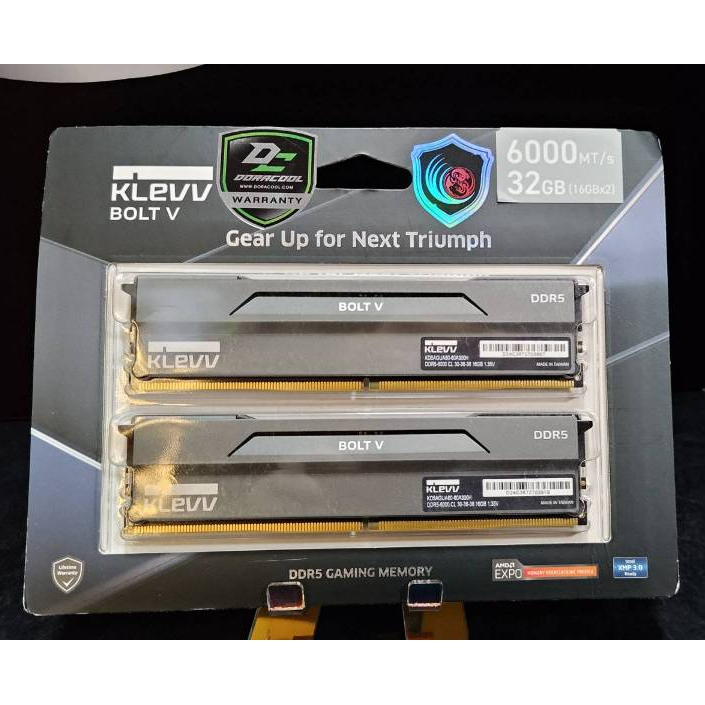 KLEVV BOLT V DDR5 GAMING OC 32GB (16GBx2) 6000MHz