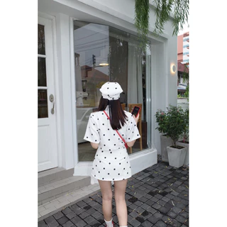 LINDA EXCLUSIVE ได้เฉพาะกระโปรง (ใส่คู่กับ LAYLA TOP) กระโปรงลายจุด กระโปรงลายทาง
