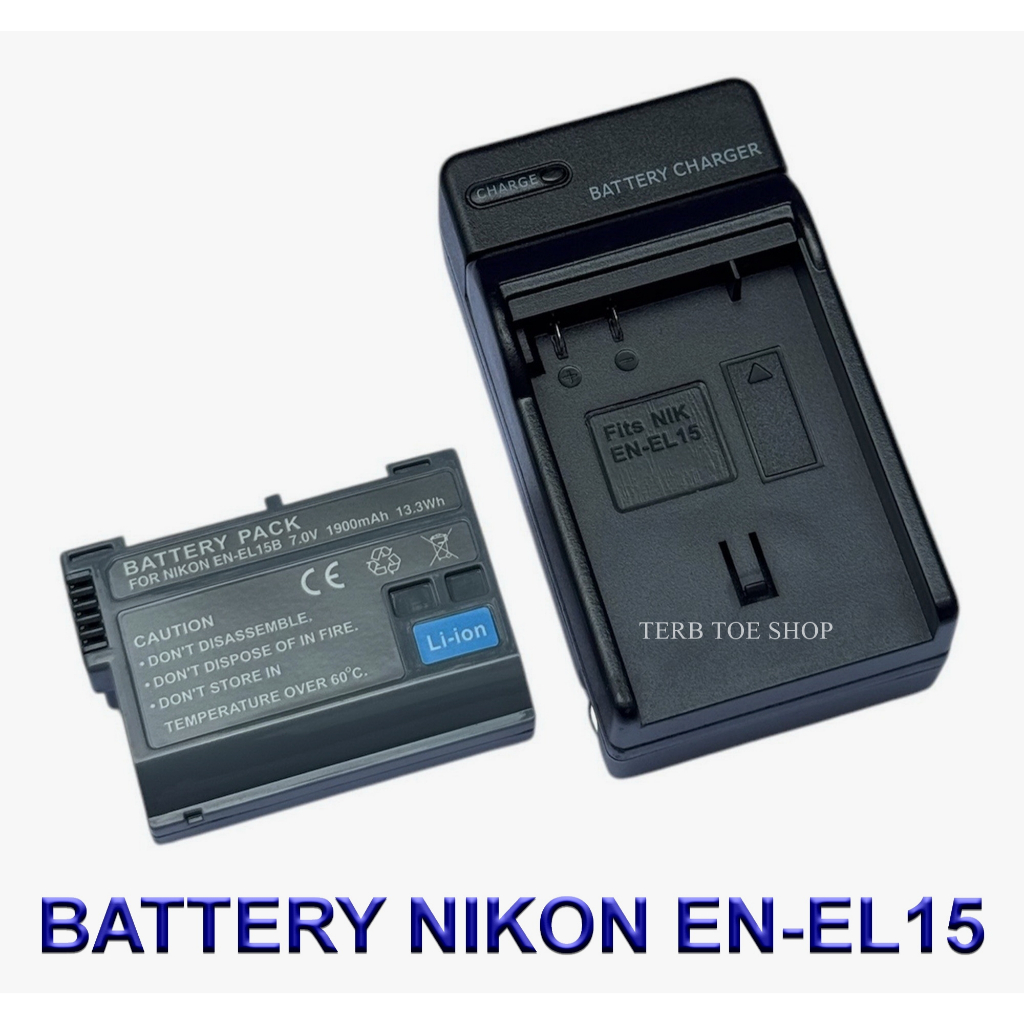 (Set 1+1)ENEL15 \ EN-EL15 \ EN-EL15B Battery and Charger For Nikon D500,D600,D750,D800,D810,D850,D75