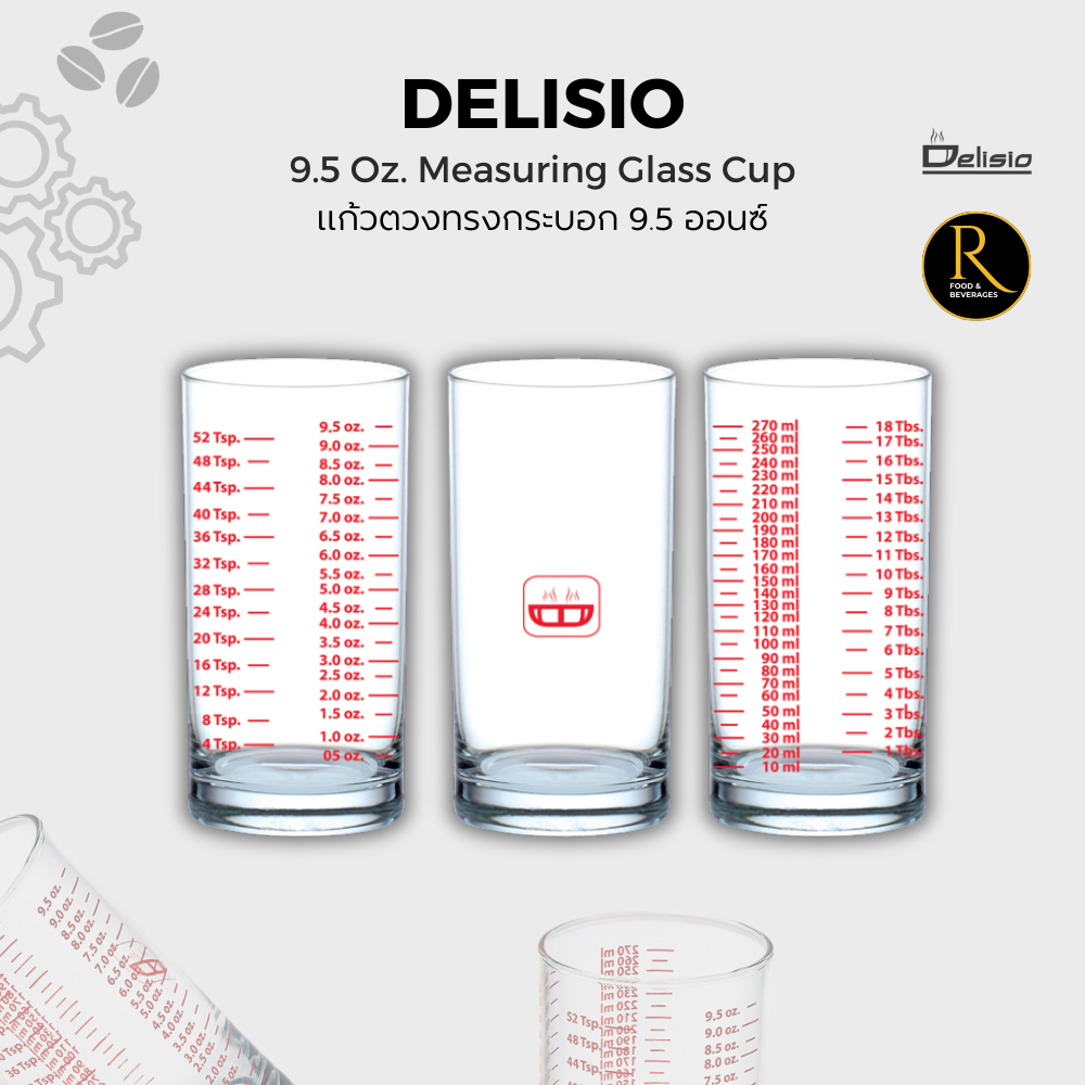 Delisio Cylinder-Measuring แก้วตวงทรงกระบอก 9.5 ออนซ์