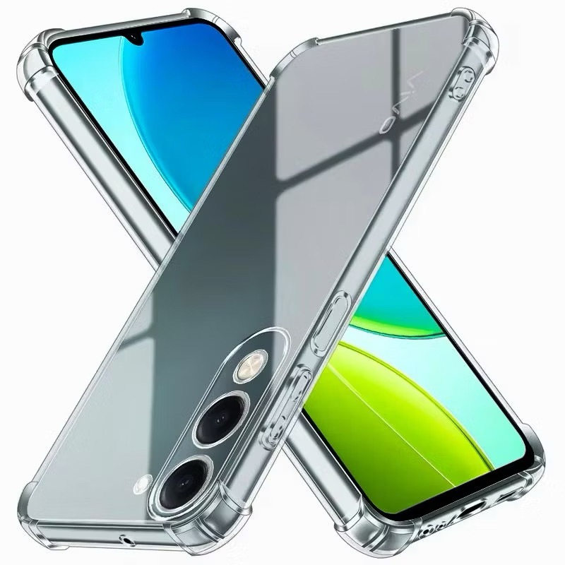 018 เคสกันกระแทก ใส สำหรับ VIVO Y04/Y04S Y29S V70 5G Y05 Y11D Y21D V50 V50lite V40 V40Pro V30 V30E V30Pro V27 V29 V29E