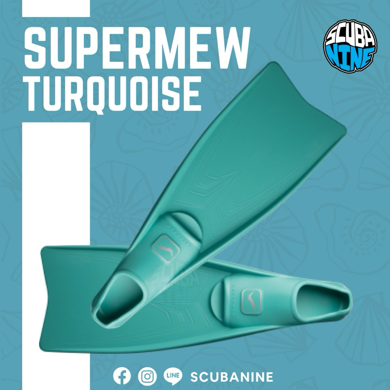 สีใหม่ 2025 🎉Gull SuperMew fins ฟินดำน้ำ ยี่ห้อ Gull รุ่น super mew fullfoots