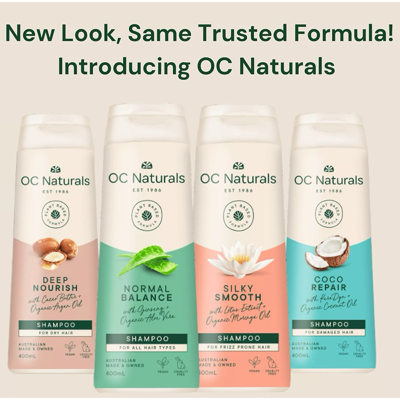 su33 OC Naturals shampoo 400ml. coco repair / normal balance / deep nourish /scalp care ผลิตที่ออสเต