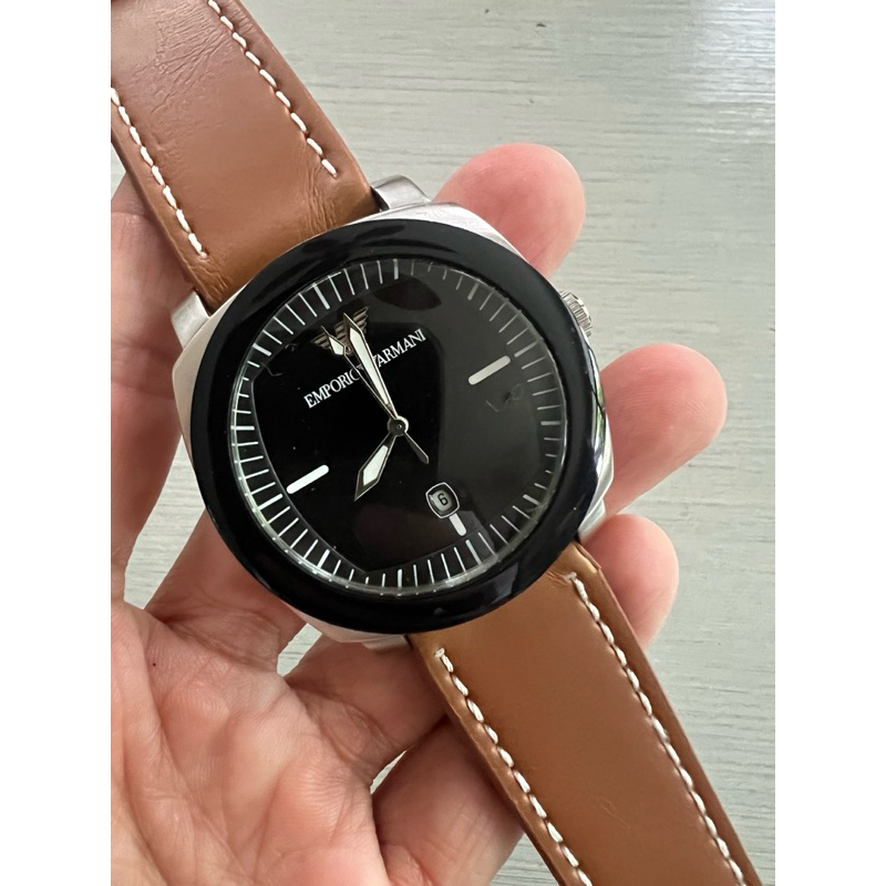 นาฬิกา armani สายหนัง ของแท้