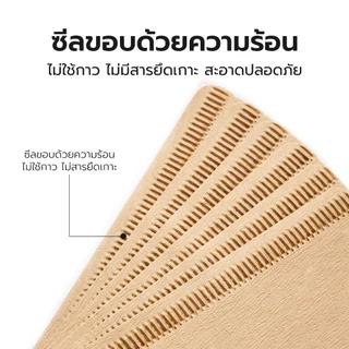 กระดาษดริปกาแฟ ทรงV กระดาษกรองกาแฟวงกลม 100แผ่น Paper Filter สำหรับหม้อต้มกาแฟ Moka Pot และ AeroPress Deebillion