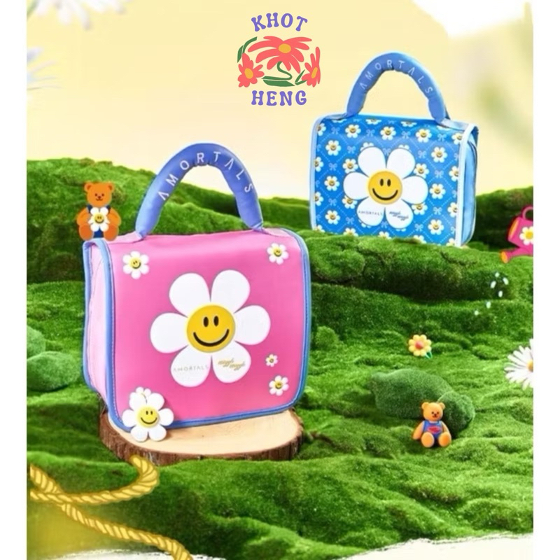 (พรีออเดอร์)กระเป๋าเครื่องสําอาง Wiggle แบบพกพาเครื่องมือแต่งหน้ากระเป๋าถือมัลติฟังก์ชั่น กระเป๋าเอน