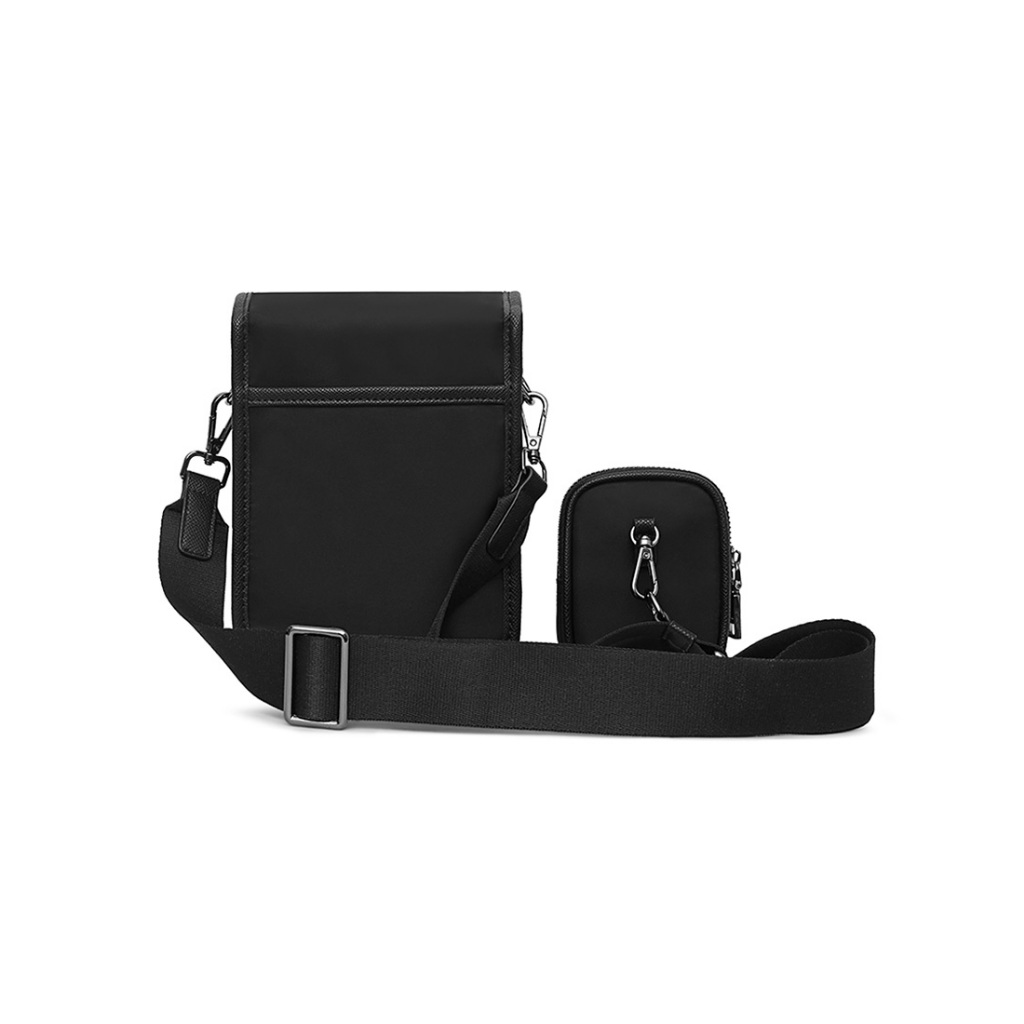 DAPPER กระเป๋าสะพายข้าง Nylon Crossbody Bag + Mini Pouch สีดำ (BY7/BK/1027PN)