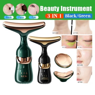 3 in 1 เครื่องนวดหน้า ไฟฟ้า ที่นวดหน้า  กระชับใบหน้า ลดริ้วรอย Facial Slimming