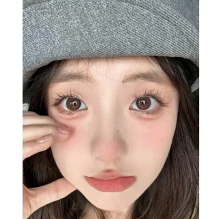 Midroo 0.00-6.00 ตาสว่างเลนส์มีค่าสายตา Black/Brown Ring-14.0mm คอนแทคเลนส์ Monthly Replace
