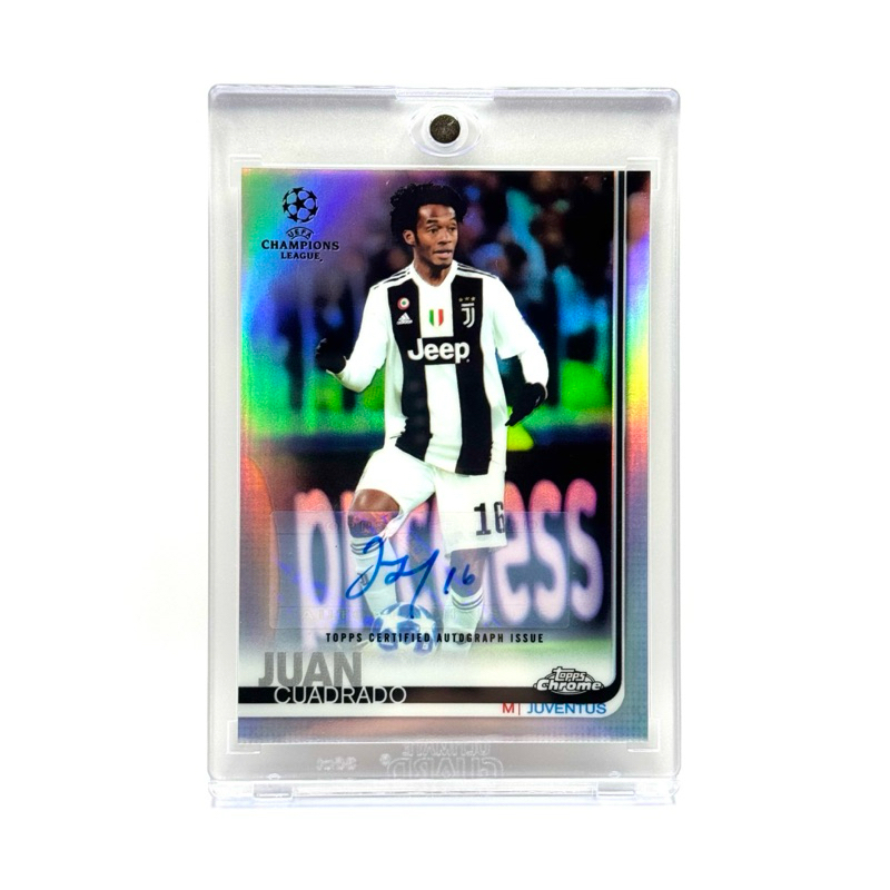 Topps Chrome UCL 18/19 Juan Cuadrado Juventus Base Autograph