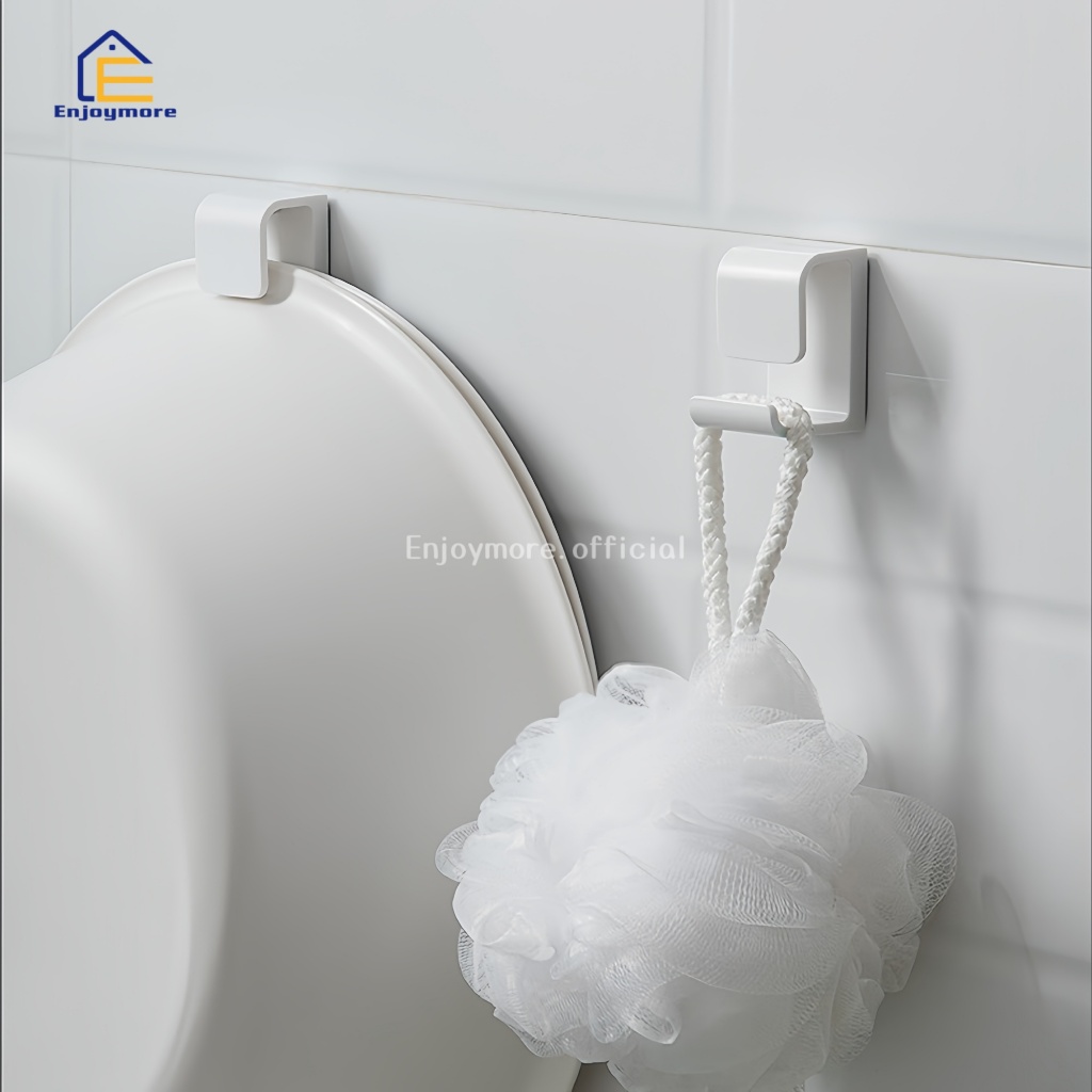 Enjoymore ตะขอแขวนกะละมังติดผนัง สไตล์มินิมอล ดีไซน์รูปตัวซี วัสดุ ABS แข็งแรง