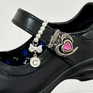 Sebofficial | Ring beads shoes ꒰1ชิ้น꒱ | แหวนลูกปัด สายคล้องรองเท้า แหวนตกแต่งสายรองเท้านักเรียน แบบห้อยจี้ตัวอักษร
