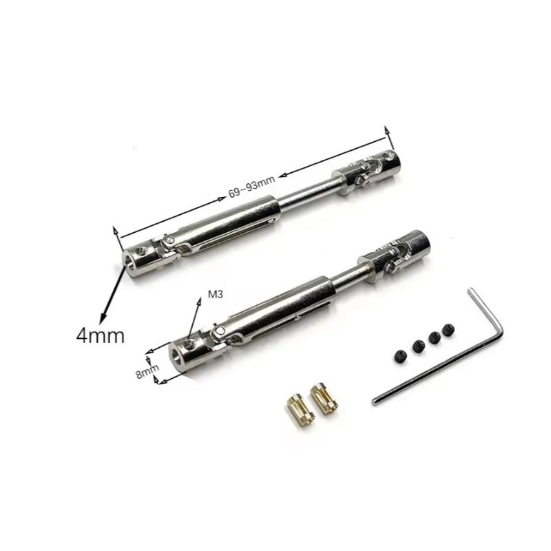 (สินค้าในไทย)  เพลาขับ ด้านหลัง เพลา 3 มม.ถึง 4 มม.เพลา  สำหรับ   MN78 MN82