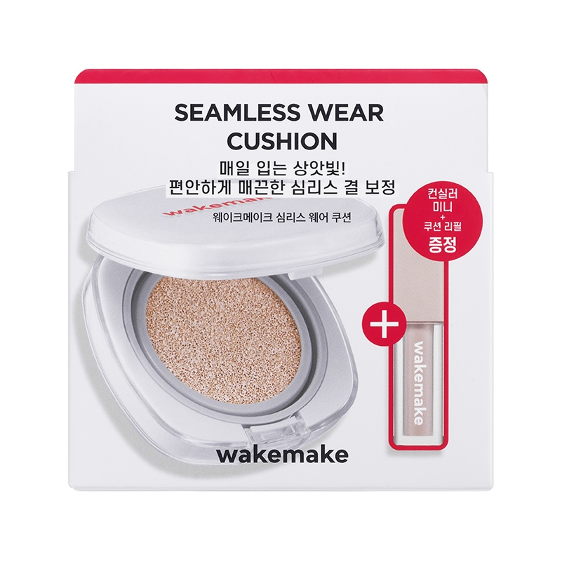 Wakemake Seamless Wear Cushion (Refill 15g + Concealer 2.6g)
