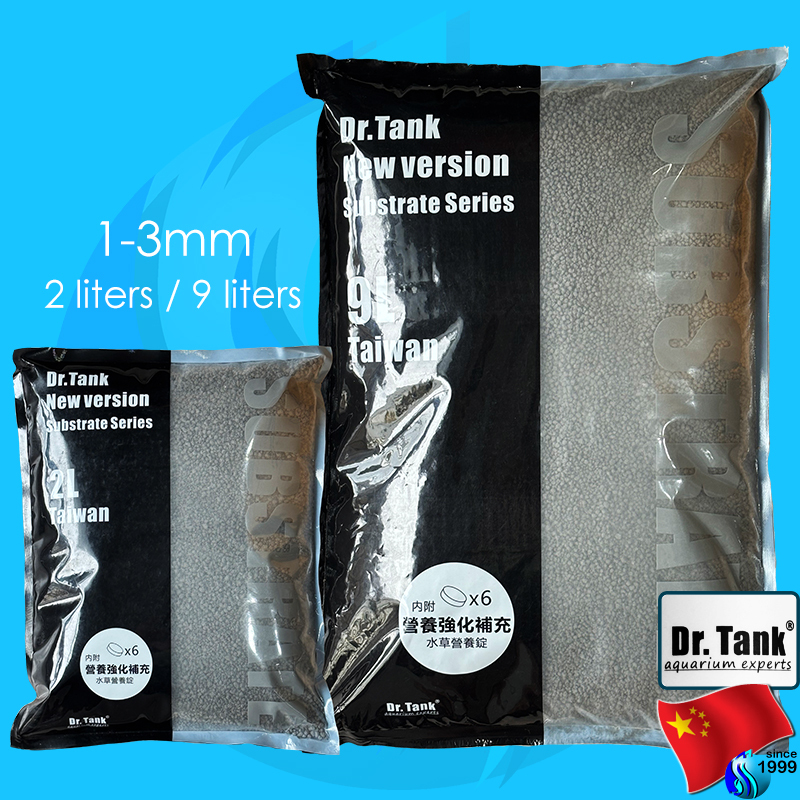 Dr.Tank Soil 2 liters / 9 liters ดินปลูกไม้น้ำ ดินตู้ปลา พรรณไม้น้ำ แถมฟรี ปุ๋ยเม็ดฝังดิน 6 เม็ด
