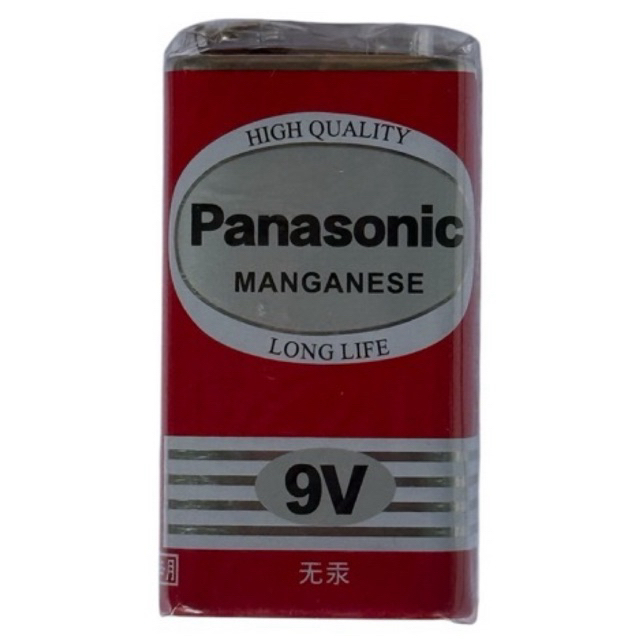 ถ่านPanasonic Manganese 9V/6F22 ของใหม่ 1ก้อน