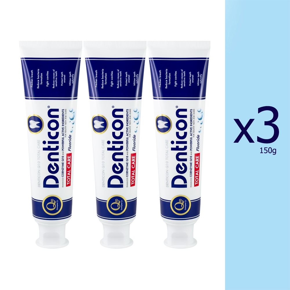 เเพ็คสุดคุ้ม เดนติคอน ยาสีฟัน คิวเท็น โทเทิ้ลแคร์ 150กรัมx3ชิ้น