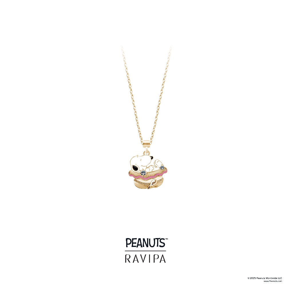 Ravipa PEANUTS™ | Snoopy Signature Gold Necklace - สร้อยคอ