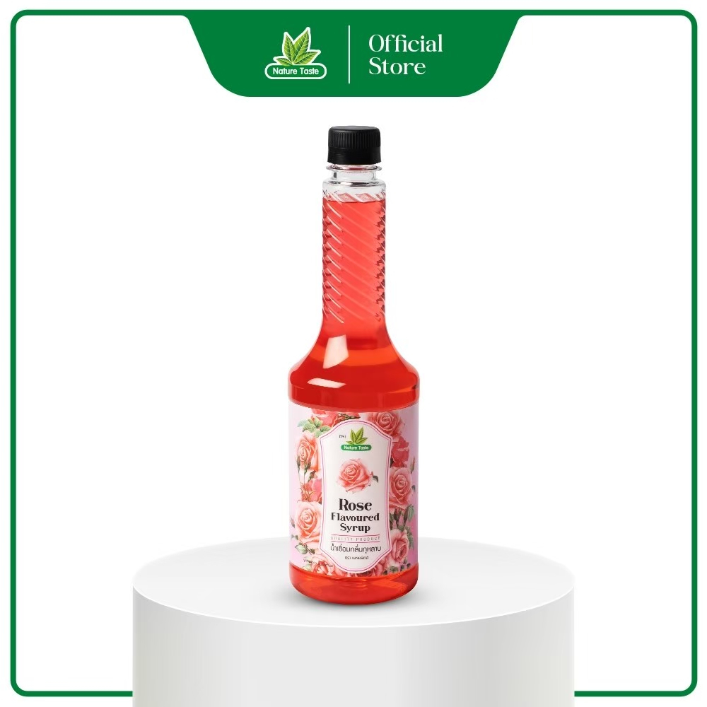 Nature Taste Rose Syrup น้ำเชื่อมไซรัป กลิ่นกุหลาบ ตราเนเจอร์เทส ขนาด 750 ml.