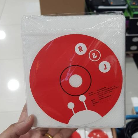 ซองใส่ CD / DVD แบบใส่ได้ด้าน (1เพ็ก/100ซอง) สีขาว R&J ซองเติม ซองใส่เเผ่นDVD ซองใส่เเผ่นCD