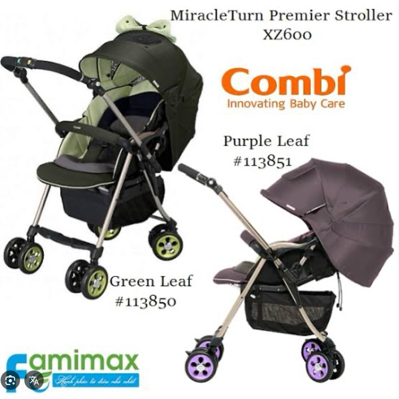 🪀🪀รถเข็นเด็ก Combi Miracle Turn Premier 🪀🪀 มือสอง