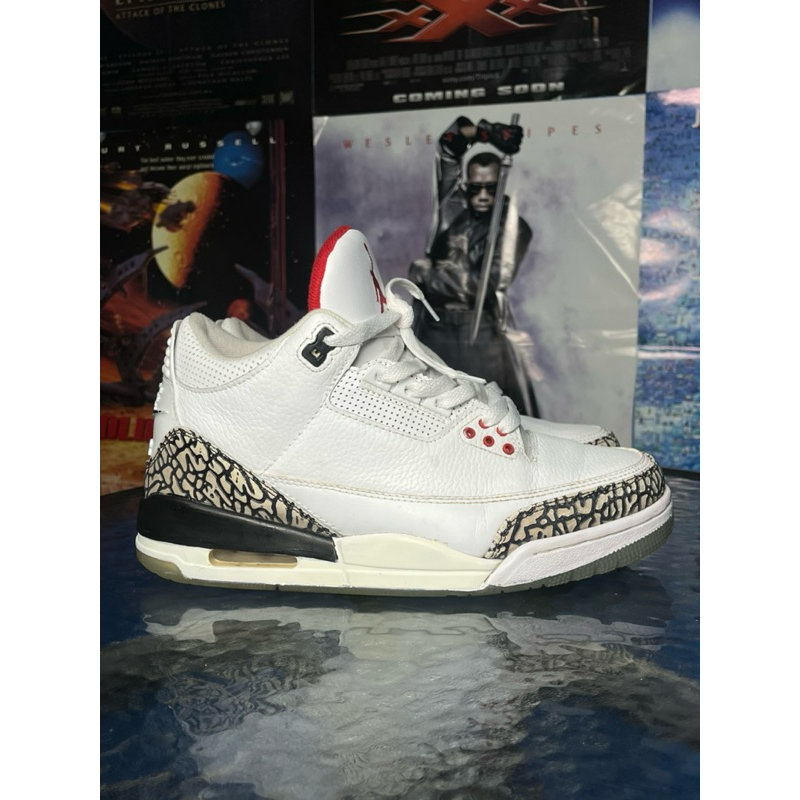Jordan 3 ขาวดำแดง 43 มือสองสภาพดี